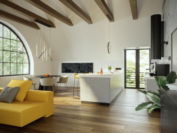 interiérový design vily praha