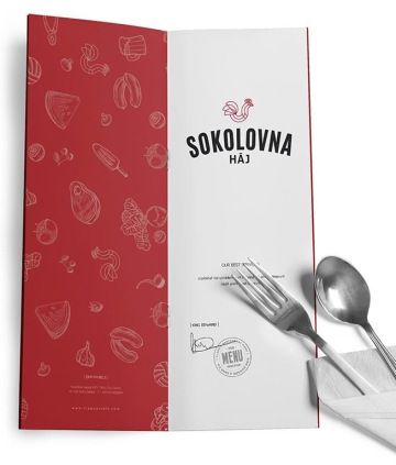 menu logo design restaurace