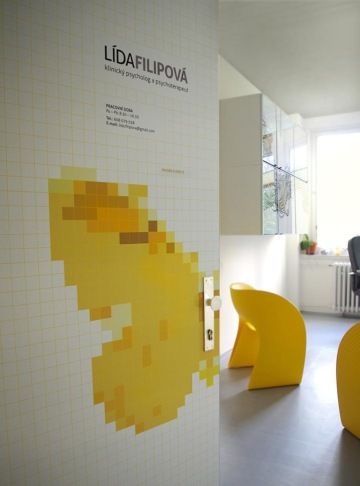 polep dveří s motivem