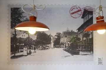 Stara fotografie tisk na tapetu