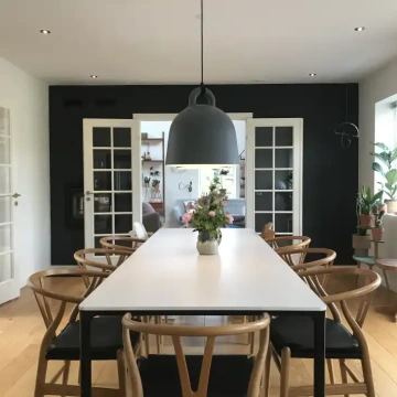 Skandinavský interiér, jídelní zóna